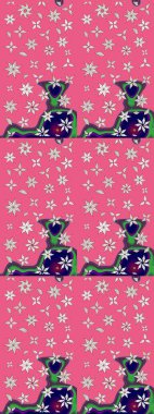 Anti-stres için soyut örnek sayfası. Raster illüstrasyonu. Pembe renklerde.