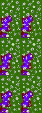 Kızılderili desenli desenli desenli şal deseni. Etnik Mandala süsü. Raster Henna dövme stili. Tekstil, tebrik kartı, boyama kitabı, telefon kılıfı baskısı için kullanılabilir.