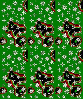 Yumuşak fayans. Klasik çiçek desenli. Paketleme, tekstil, duvar kâğıdı için çiçek eskizi. Raster 'ın taze dokusu. Yumuşak pamuk tasarımı.