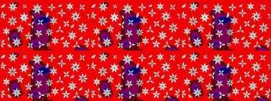 Raster Hip kumaş deseni. Eskiz Vintage Çiçek Deseni.