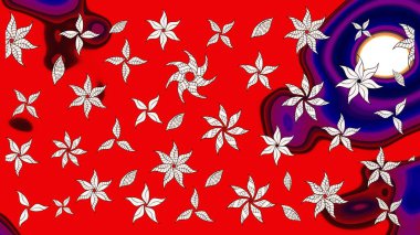 Küçük kırmızı çiçeklerle oldukça eski bir besin torbası deseni. Tekstil, kumaş, kapaklar, duvar kağıtları, baskı, paket, koleksiyon defteri, örgü, dekupaj için çiçek arkaplanı..