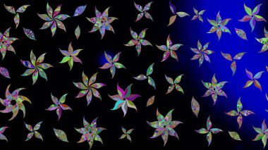 Raster stili kumaş deseni. Çiçekler suluboya çizim deseni.