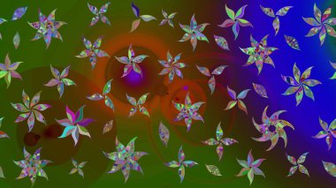 Karalama çiçekleri çizim kalıbı. Yeşil el çizimi desen. Sanat, çiçeklere ilham verir ve arka plan bırakır. Raster deseni.