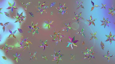 Gri renkli çiçekler. Küçük çiçekte sevimli çiçek deseni var..