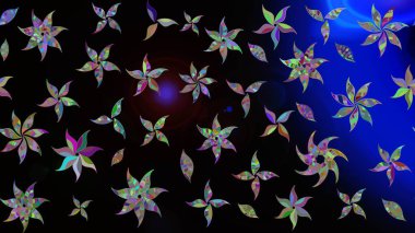 Egzotik çiçekler, botanik olarak parlak, klasik siyah renkler. Klasik tropikal doğal elementlerin suluboya seti. Raster illüstrasyonu.