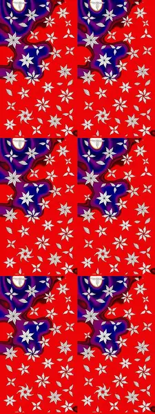 Suluboya çizim kalıbı. Dekorasyon ve tasarım için güzel bir desen. Moda baskısı. Çiçeğin suluboya çizimlerinin mükemmel deseni. Eski model. Raster illüstrasyonu.