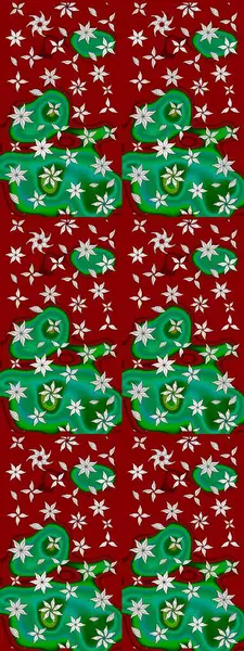 Küçük çiçekli basit bir çiçek çizimi. Kırmızı renkte sevimli çiçekler. Moda baskısı, albüm, ambalaj kağıdı ve duvar kağıdı için zarif dekoratif süslemeler. Raster illüstrasyonu.