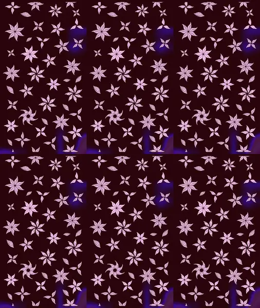 Kahverengi renkli çiçekler. Asya tekstil tarzında. Çiçek desenli çizim. Raster illüstrasyonu. Raster illüstrasyonu.