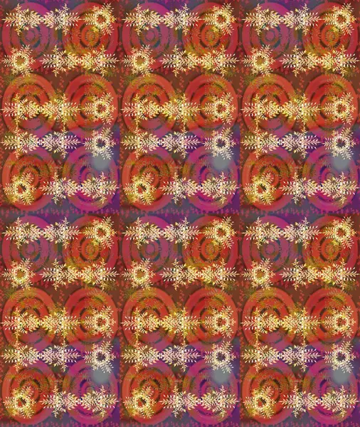 Renkli Bahar Teması eskiz kalıbı. Raster illüstrasyonu. Düz Çiçek Elementleri Tasarımı. Chichi 'nin kumaş kalıbını çiz. Çiçek deseni.