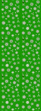 Renkli Yaz Temalı eskiz kalıbı. Modaya uygun kumaş deseni. Sevimli çiçek raster deseni. Düz Çiçek Elementleri Tasarımı.