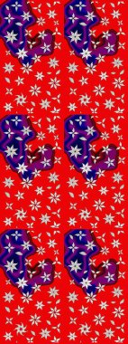 Güzel kumaş deseni. Küçük bir çiçekte eskiz deseni. Raster illüstrasyonu. Güzel çiçek arkaplanı..