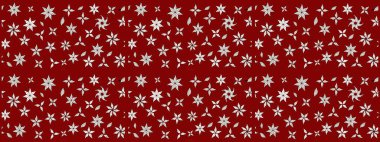 Sevimli çiçek raster deseni. Kırmızı renkte çiçekler. Sketch Colour Spring Theme eskiz kalıbı. Düz Çiçek Elementleri Tasarımı.