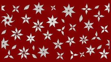 Doğa. Çiçek kompozisyonu. - Kırmızı çiçekler. Küçük çiçekte güzel bir desen var. Raster deseni. Çiçek kolajı. Çiçek arka planı.