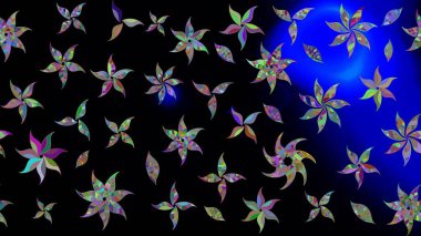 Raster stili kumaş deseni. Çiçekler suluboya çizim deseni.