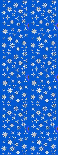 Mavi renkli çiçekler. Raster düz çiçek çizim deseni. Tasarım hediye paketi, tebrik kartları, posterler ve afiş tasarımı.