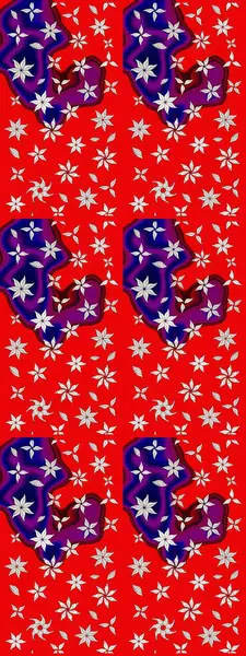 Güzel kumaş deseni. Küçük bir çiçekte eskiz deseni. Raster illüstrasyonu. Güzel çiçek arkaplanı..