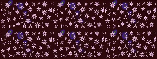 Renkli Bahar Teması eskiz kalıbı. Çiçeksel fantezi tasarımı ve parlak bir arka plan çizimi. Düz Çiçek Elementleri Tasarımı.