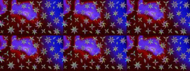 Düz Çiçek Elementleri Tasarımı. Raster illüstrasyonundaki çiçek desenli çizim. Renkli Bahar Teması eskiz kalıbı. Güzel kumaş deseni.