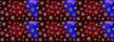 Hediye ambalaj kağıdı, tebrik kartları, posterler ve pankart tasarımı. Kahverengi renkli çiçekler. Raster düz çiçek çizim deseni.