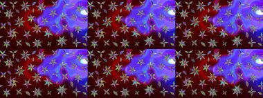 Süslü kumaş deseni. Raster deseni. Çiçekli çiçek deseni, suluboya..