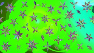 Düz Çiçek Elementleri Tasarımı. Süslü kumaş deseni. Renkli Bahar Teması eskiz kalıbı. Raster illüstrasyonunda çiçek deseni çizimi.