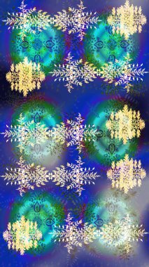 Raster tasarımı. Kartpostal için sevimli, basit raster kar taneleri ve tekstil için poster tasarımı, ambalaj kağıdı, el yapımı Noel tarzı kış arkaplanları. Kış karalamaları el çizimi kar tanesi.