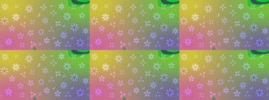 Raster illüstrasyonundaki çiçek desenli çizim. Tarafsız renklerde çiçekler. Renkli Bahar Teması eskiz kalıbı. Düz Çiçek Elementleri Tasarımı.