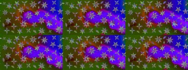 Güzel kumaş deseni. Raster illüstrasyonu. Bahar çiçekli güzel bir çiçek deseni..