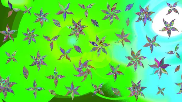 Çiçekler suluboya eskiz deseni. Raster Stili kumaş deseni.