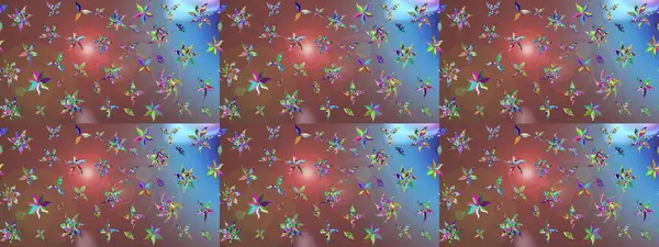 Renkli grunge, soyut arkaplanı colokahverengi çiçeklerle süslüyor. Nakış desenli çiçek deseni. İzler, kumaş, duvar kağıtları, tekstil için raster dokusu.