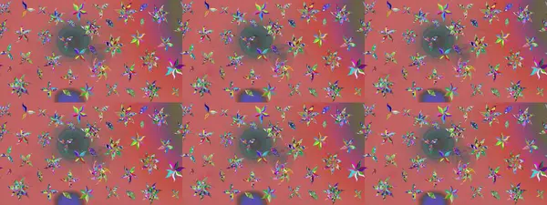 Küçük çiçekteki sevimli çiçek deseni. Raster illüstrasyonu. Tony 'nin kumaş kalıbını çiz. Modaya uygun kumaş deseni.