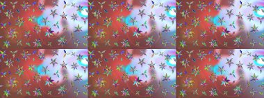 Raster çiçek desenli çiçek deseni, yapraklar, dekoratif elementler, sıçrama, lekeler, el çizimi kontur çizgileri ve Doodle çizim stili, grafik raster çizim çizimi.