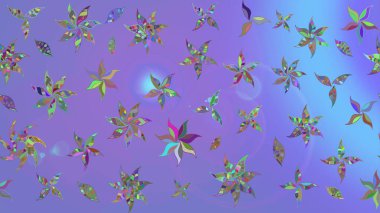 Raster. Kumaş, tekstil, duvar kağıdı baskısı için. Raster illüstrasyonu. Eskiz geçmişi. Eski usul. Tomurcukları çiçekli sevimli çiçek deseni..