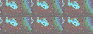 Gri çiçekli eskiz deseni, suluboya çiçek deseni, sevimli çiçek, duvar kağıdı, kart ya da kumaş için fayanslı. Raster - stok.