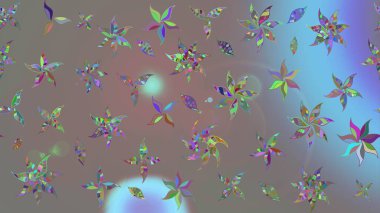 Gri renkli çiçekler. Renkli Bahar Teması eskiz kalıbı. Çiçek desenli eskiz. Düz Çiçek Elementleri Tasarım Raster illüstrasyonu.