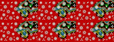 Güzel çiçek deseni. Düz Çiçek Elementleri Tasarımı. Renkli Bahar Teması eskiz kalıbı. Kırmızı renkte çiçekler.