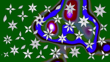 Raster illüstrasyonu. Küçük çiçekteki sevimli çiçek deseni. Çizim.