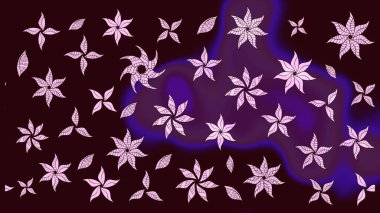 Düz Çiçek Elementleri Tasarımı. Renkli Bahar Teması eskiz kalıbı. Parlak arkaplan eskiz desenli çiçekli fantezi tasarımı.