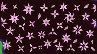 Vadinin çiçekleri kahverengi renklerde. Raster çiçek desenleri çiziyor..