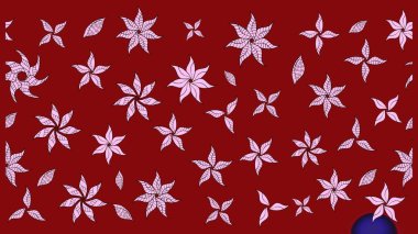 Kırmızı renkte güzel çiçekler olan eskiz deseni, suluboya çiçek deseni, duvar kağıdı, kart ya da kumaş için fayanslı. Raster..