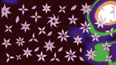 Çiçeğin suluboya çizimlerinin mükemmel deseni. Dekorasyon ve tasarım için güzel bir desen. Suluboya çizim kalıbı. Moda baskısı. Eski.