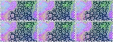 Raster kusursuz. Güzel kumaş deseni. Çiçek deseni. Renkli Bahar Temalı Kusursuz Arkaplan. Düz Çiçek Elementleri Tasarımı.