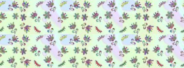 Arabesk ve çiçek öğeleri ile oryantal raster desen. Geleneksel klasik süs. Arabesk ile Vintage desen.