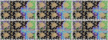 Altın elementli gri renkli altın desenli. Raster klasik barok çiçeksiz altın desenli. Süslü dekorasyon. Lüks, kraliyet ve Viktorya dönemi konsepti.