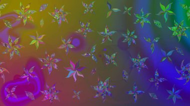 Tekstil veya kitap kapakları, imalat, duvar kağıtları, baskı, hediye paketi ve yapıştırma kitabı için çiçek eskizi geçmişi. Küçük çaplı çiçeklerdeki basit şirin desenler. Raster illüstrasyonu.