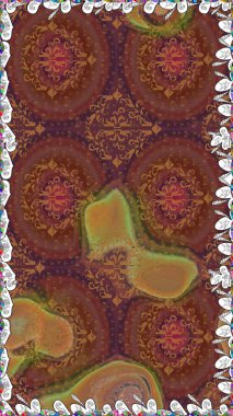 Sevimli çiçek desenli küçük çiçek. Raster resim. Sorunsuz.