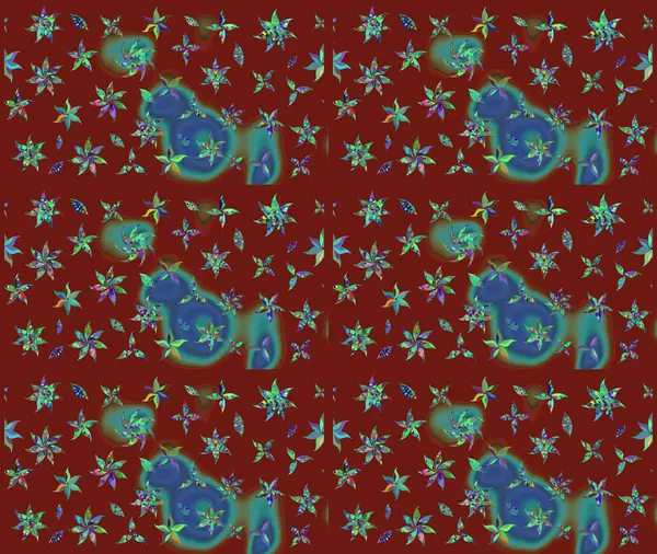 Parmak izi, kumaş, duvar kâğıdı, tekstil için raster dokusu. Nakış desenli çiçek deseni. Renkli grunge renkli çiçeklerle soyut arkaplanı zenginleştir.