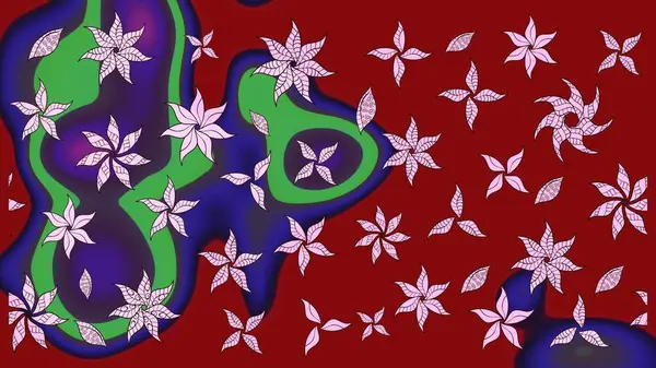 Kırmızı renkte çiçekler. Çiçek desenli eskiz. Tişört baskısı için çiçek boyama rasteriName.