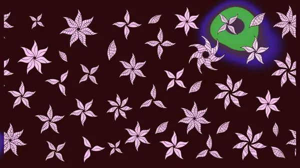 Moda baskıları için zarif bir şablon. Modern çiçek arkaplanı. Parlak renkli çiçekleri ve kahverengi renkli yaprakları olan harika bir çiçek deseni. Halk stili.