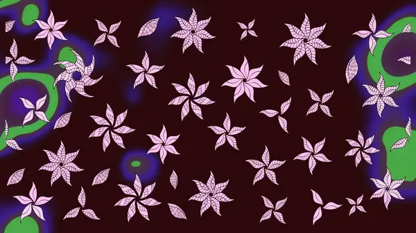 Yumuşak, bahar çiçekli arka plan. Kahverengi renkli çiçekler. Raster çiçek desenli ve çiçekli..